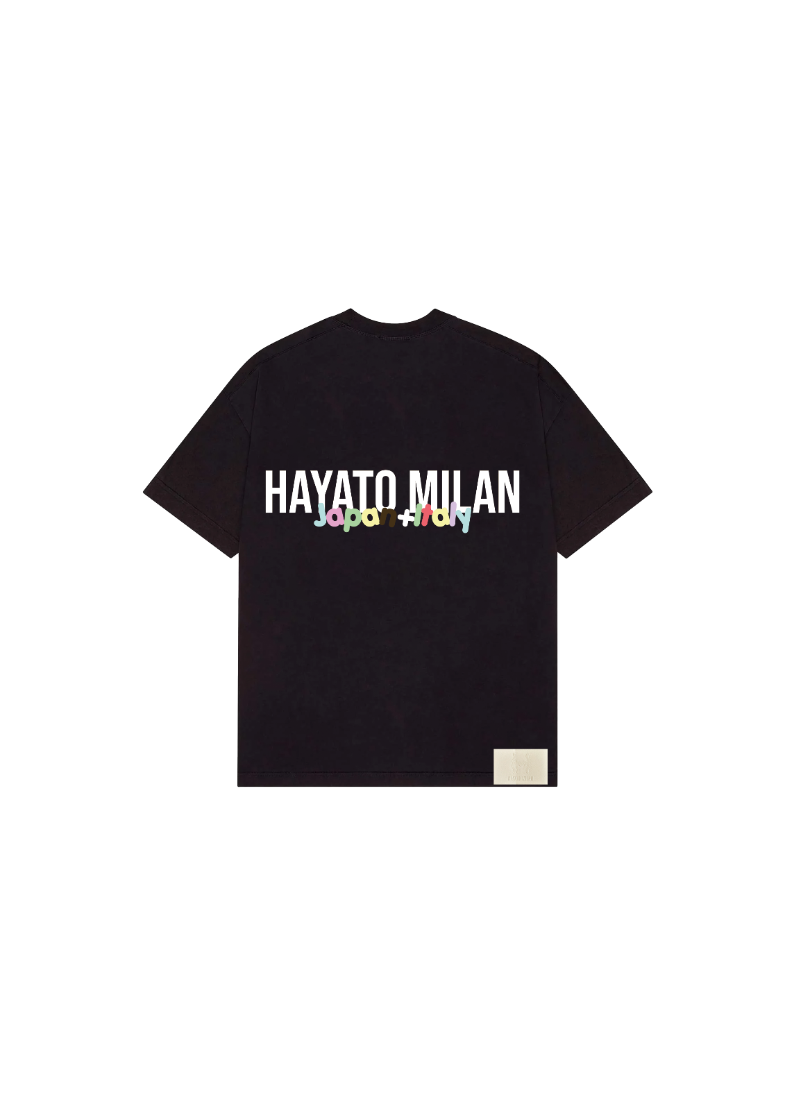 BACK LOGO TEE - BLACK